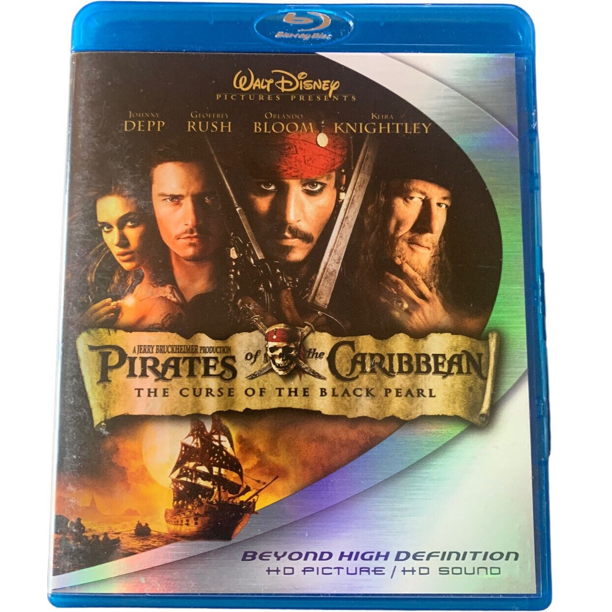 Pirates of the Caribbean: The Curse of the Black Pearl (Blu-Ray, 2003)