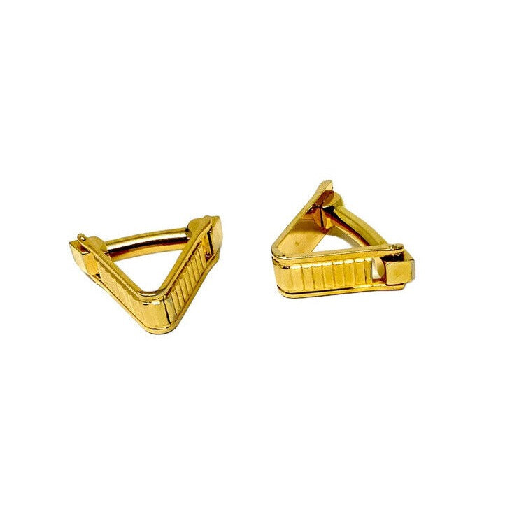 Triangle Gold-Tone Cufflinks