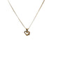 Gold-Tone Heart-Shape Pendant And Necklace