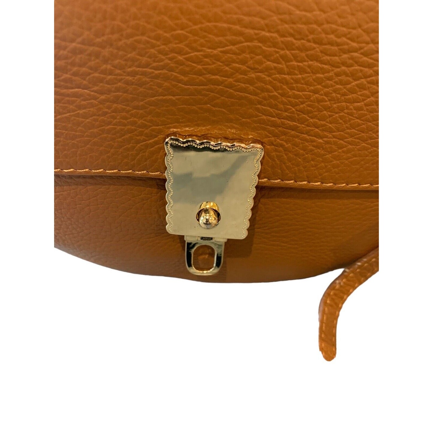 Canipelli Firenze Pebble Leather Crossbody Bag