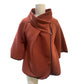 Canipelle Large Ribbed Cape-Style Collared Jacket