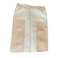 Hermes Women's Cotton/Linen Straight Skirt with Leather Inserts
