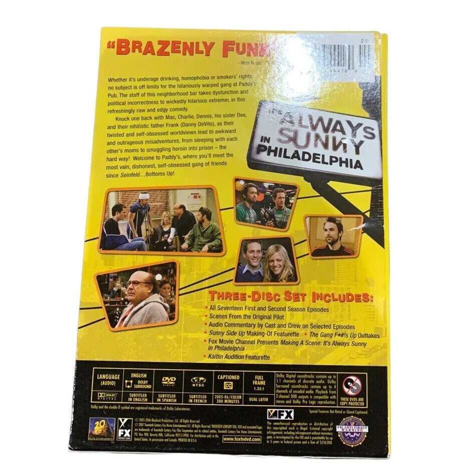 back of dvd case with show description, credits and images of show characters